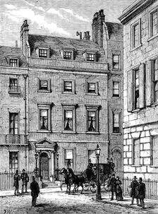 Lord Beaconsfield's house at 19, Curzon-Street, Mayfair, where he died, 1881. Creator: Unknown