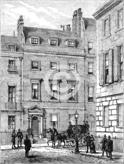 Lord Beaconsfield's house, 19, Curzon Street, Mayfair, London, 1900. Artist: Unknown