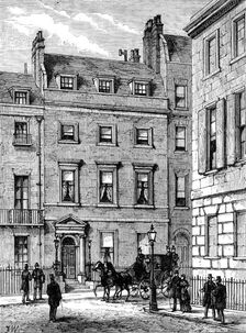 Lord Beaconsfield's house at 19, Curzon-Street, Mayfair, where he died, 1881. Creator: Unknown