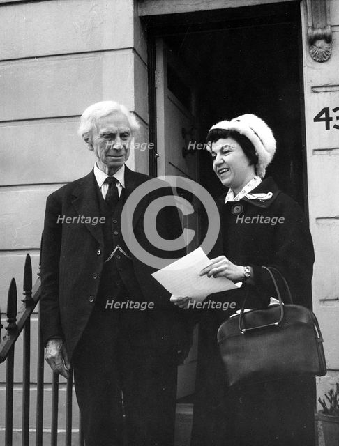 Lord Bertrand Russell (1872-1970), British Writer and Mathematician. Creator: Unknown.