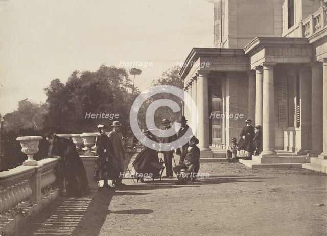 [Lord Brougham and his Family, Cannes], 1862. Creator: Charles Nègre.