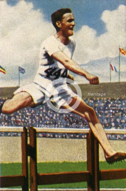 Lord Burghley, winner, 400m hurdles, 1928. Creator: Unknown.