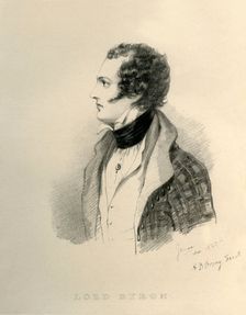 Lord Byron 1823. Creator: Richard James Lane