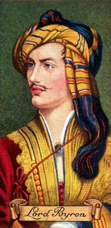Lord Byron, taken from a series of cigarette cards, 1935