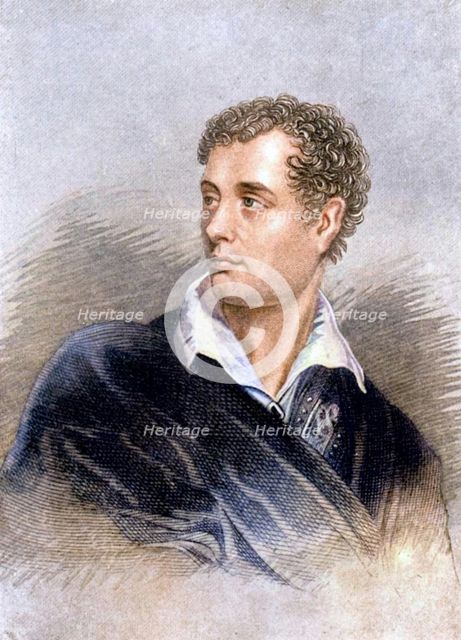Lord Byron, Anglo-Scottish poet, (1912).  Creator: Unknown.