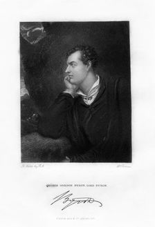 Lord Byron, Anglo-Scottish poet, c1813, (1831). Artist: H Robinson