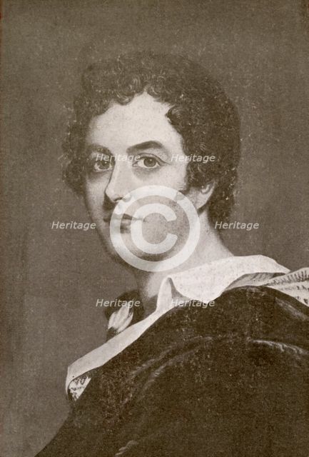 Lord Byron, English Romantic poet, c1820s. Creator: Unknown.