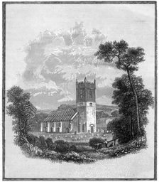 Lord Byron's burial place, Hucknall Torkard church, Nottinghamshire, 1888