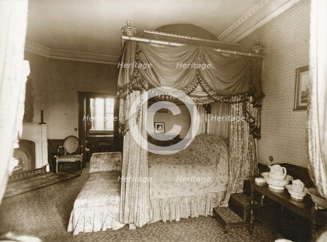 Lord Byron's bedroom, Newstead Abbey, Nottinghamshire, 1905. Creator: Henson & Co.