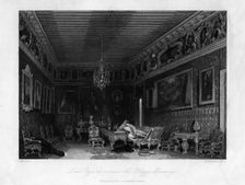 Lord Byron's room in the Palazzo Mocenigo, Venice, Italy, 19th century. Creator: James Tibbitts Willmore