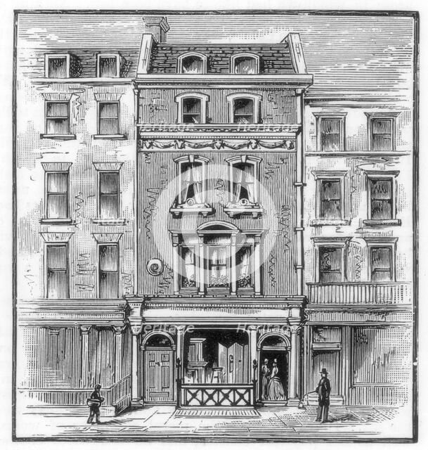 Lord Byron's birthplace, Holles Street, Cavendish Square, London, 1888. Artist: Unknown
