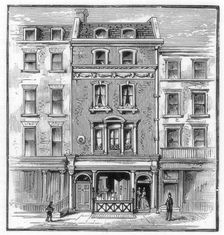 Lord Byron's birthplace, Holles Street, Cavendish Square, London, 1888