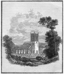 Lord Byron's burial place, Hucknall Torkard church, Nottinghamshire, 1888