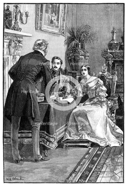 Lord Campbell's Audience of the Queen, 1900. Artist: Unknown