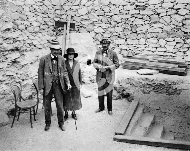 Lord Carnavon's first visit to the Valley of the Kings, Egypt, 1922. Creator: Harry Burton.