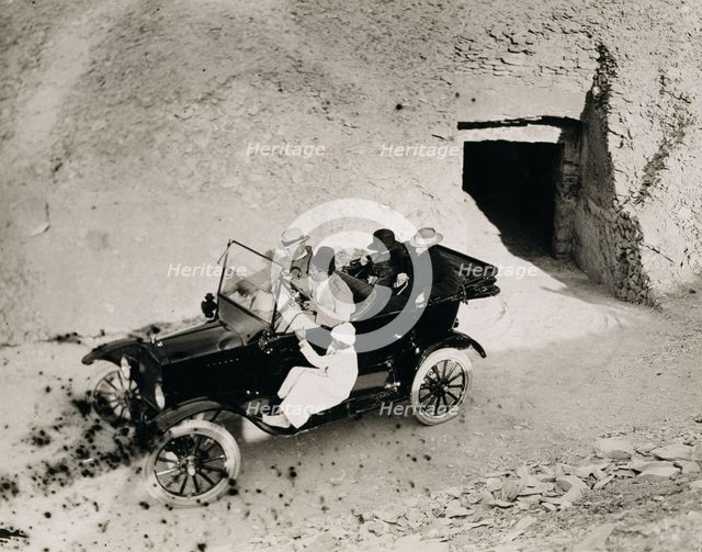 Lord Carnavon's first visit to the Valley of the Kings, Egypt, 1922. Creator: Harry Burton.
