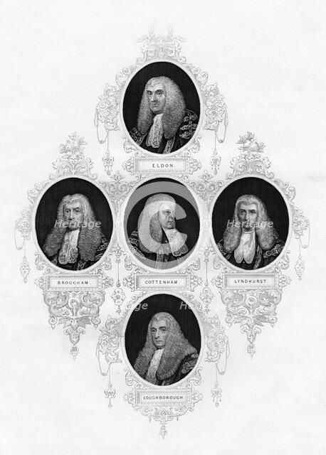 Lord Chancellors of Great Britain, 1877. Artist: Unknown