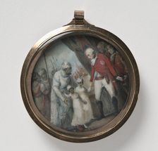 Lord Charles Cornwallis (1738-1805) receiving Tipu Sahib's Sons, c1792. Creators: Anon, Henry Singleton