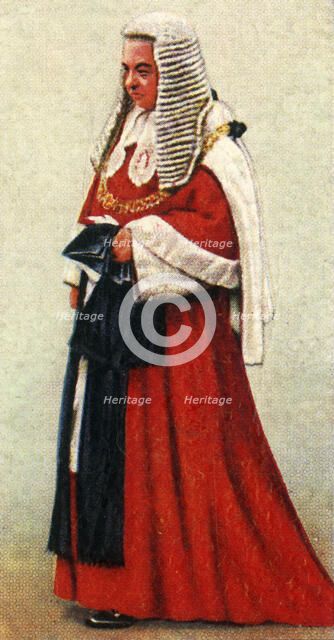 'Lord Chief Justice of England', 1937. Creator: Unknown.