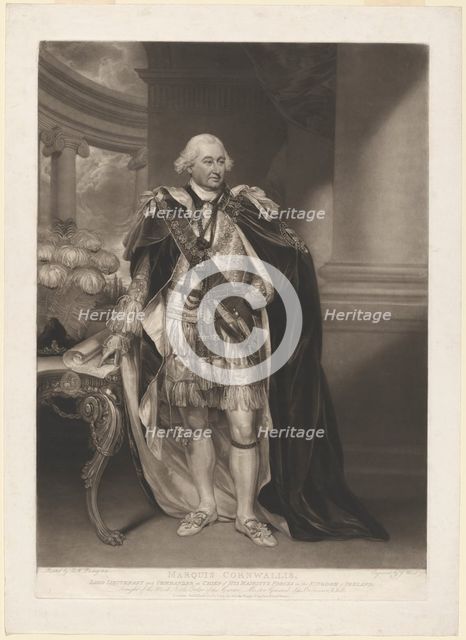 Lord Cornwallis, 1799. Creator: William Ward.
