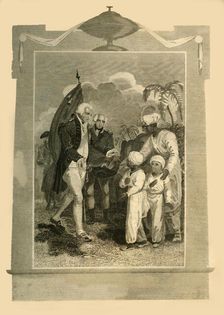Lord Cornwallis receiving the Sons of Tippoo Saib (c1780s), 1816. Creator: Unknown