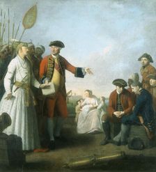 Lord Clive and the Nawab of Bengal, 1773. Creator: Edward Penny