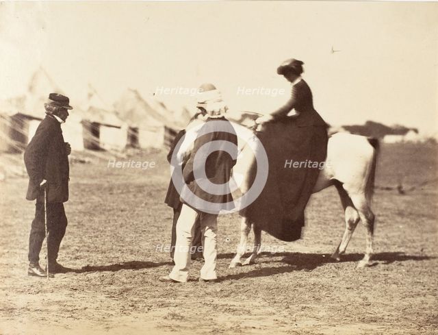 Lord Clyde, Lord Canning and Lady Canning, 1858-61. Creator: Unknown.