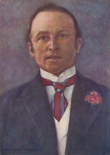 Lord Curzon in his Study at Delhi 1903. Artist: Mortimer L Menpes