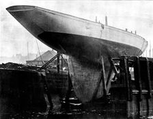 Lord Dunraven's new yacht, "Valkyrie III,", 1895. Creator: G. West and Son