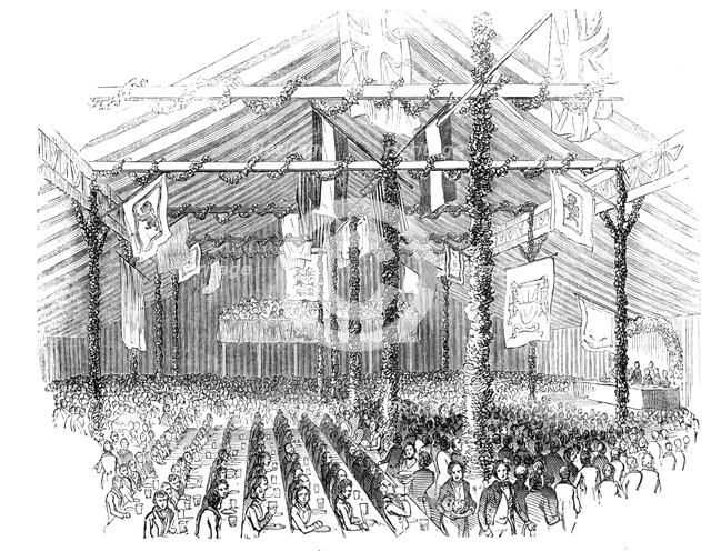 Lord Egerton's  Fete - the Pavilion at Worsley, 1844. Creator: Unknown.