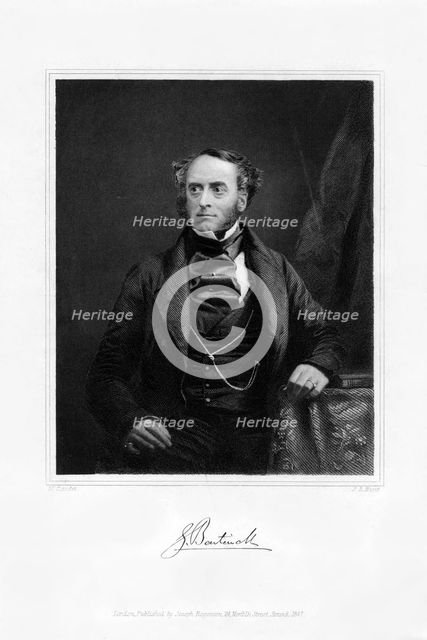 Lord George Cavendish Bentinck, English statesman and sportsman, c1840s.Artist: J B Hunt
