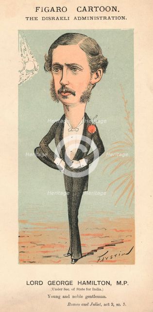 'Lord George Hamilton, M.P.', c1870. Artist: Faustin.