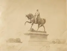 Lord Hardinge's Monument, Calcutta, 1850s. Creator: Captain R. B. Hill
