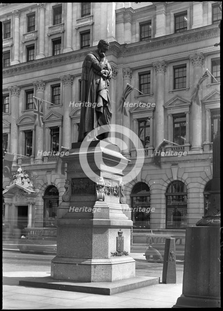 Lord Herbert of Lea Statue, Waterloo Place, Ciity of Westminster, Greater London Authority, 1951. Creator: Ministry of Works.