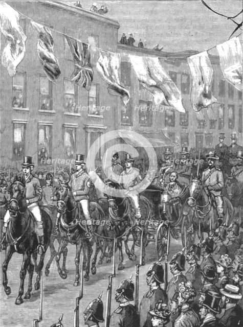 ''Lord Hopetoun's reception at Melbourne, Australia, on his arrival there as Governor...', 1890. Creator: Unknown.