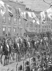 'Lord Hopetoun's reception at Melbourne, Australia, on his arrival there as Governor... 1890. Creator: Unknown
