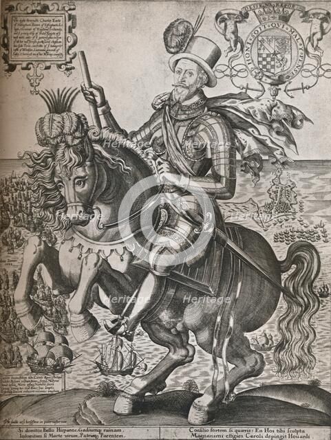 'Lord Howard of Effingham', c1600. Artist: Thomas Cockson.