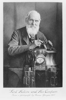 Lord Kelvin and his compass, 1902. Creator: James Craig Annan