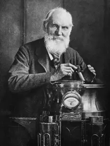 Lord Kelvin, Scottish mathematician and physicist, with his compass, 1902. Creator: James Craig Annan
