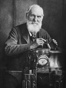 Lord Kelvin, Scottish mathematician and physicist, with his compass, 1902. Artist: James Craig Annan