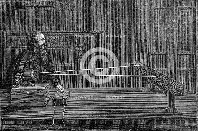 Lord Kelvin's mirror galvanometer, 1876. Artist: Unknown