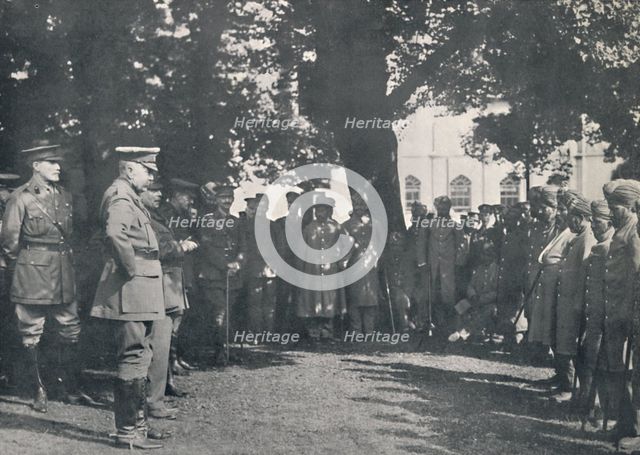 'Lord Kitchener Addressing Indian Patients, 20th July 1915', (1939). Artist: Unknown.
