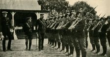 Lord Kitchener reviewing Australian cadets, First World War, c1914, (c1920). Creator: Unknown