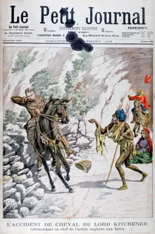 Lord Kitchener's horse accident, India, 1903