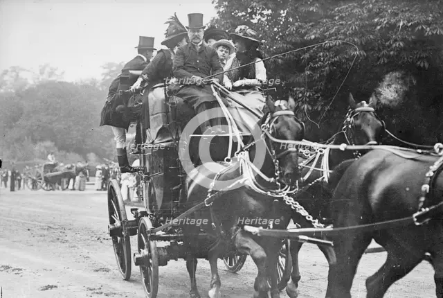 Lord Leconfield and Coach, between c1910 and c1915. Creator: Bain News Service.