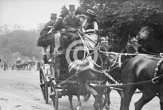 Lord Leconfield and Coach, between c1910 and c1915. Creator: Bain News Service.