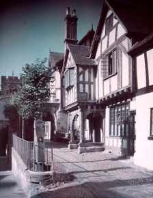 Lord Leycester's Hospital, Warwick, Warwickshire, c1955. Creator: Arthur Charles Kirby Ware