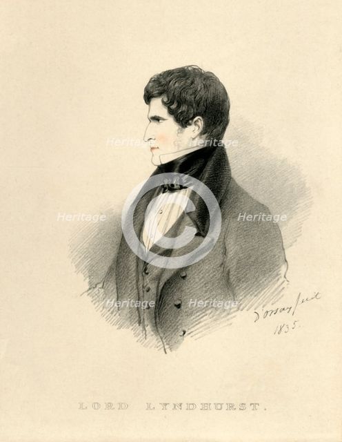 'Lord Lyndhurst', 1835. Creator: Richard James Lane.