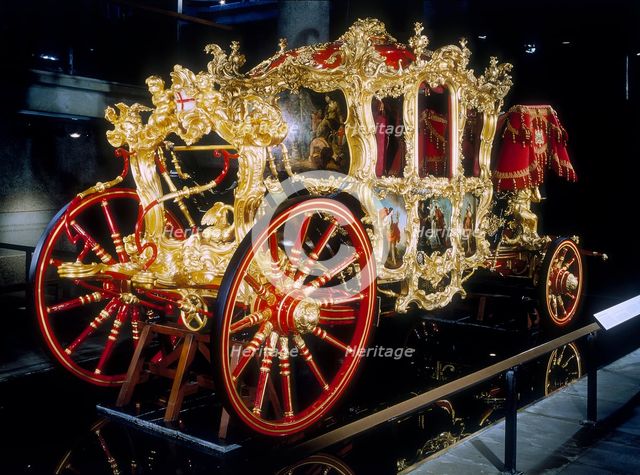 Lord Mayor of London's coach, 1757. Creators: Unknown, Giovanni Battista Cipriani.