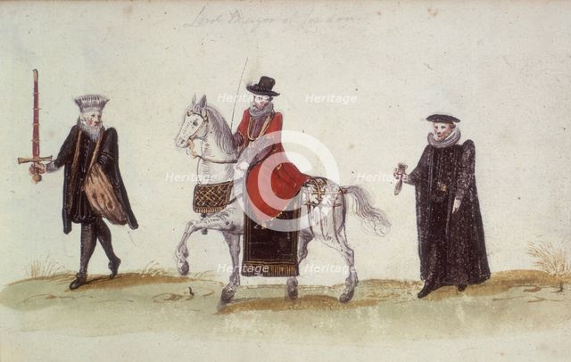 Lord Mayor on horseback, c1621. Creator: Unknown.